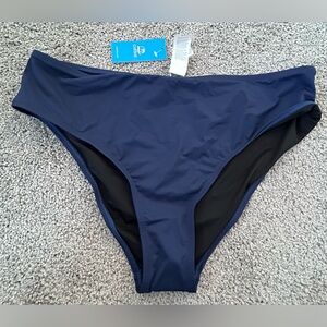 Cupshe Navy Blue Swim Bikini Bottom, Women’s Size XL, NEW With Tags